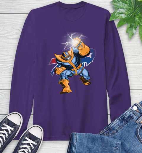 Buffalo Bills NFL Football Thanos Avengers Infinity War Marvel Long Sleeve T-Shirt 5