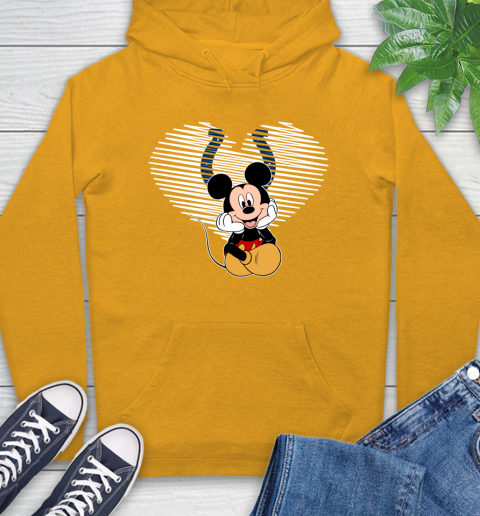 NFL Indianapolis Colts The Heart Mickey Mouse Disney Football T Shirt_000 Hoodie 2