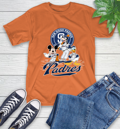 MLB San Diego Padres Mickey Mouse Donald Duck Goofy Baseball T Shirt T-Shirt 4