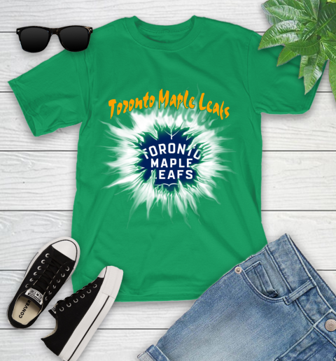 Toronto Maple Leafs NHL Hockey Adoring Fan Rip Sports Youth T-Shirt 8