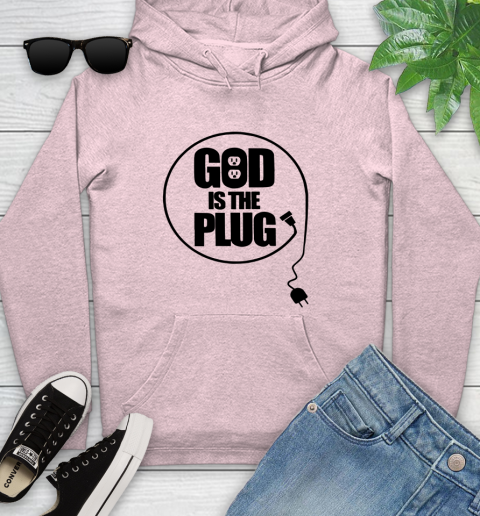 God is the plug Youth Hoodie 6