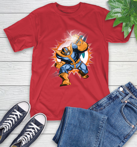 Miami Dolphins NFL Football Thanos Avengers Infinity War Marvel T-Shirt 11