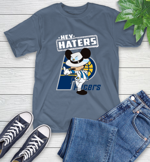 NBA Hey Haters Mickey Basketball Sports Indiana Pacers T-Shirt 8