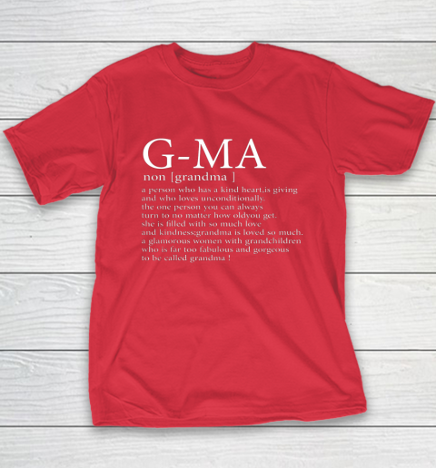 G Ma Definition Grandma Mother's Day Youth T-Shirt 7