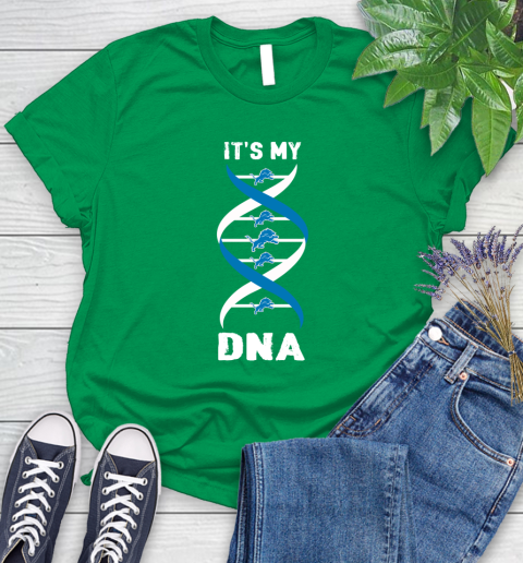 Detroit Lions NFL Football It's My DNA Sports Women's T-Shirt 9