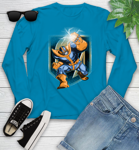 Vegas Golden Knights NHL Hockey Thanos Avengers Infinity War Marvel Youth Long Sleeve 8