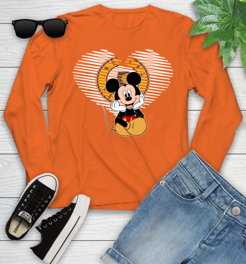 NBA Indiana Pacers The Heart Mickey Mouse Disney Basketball Youth Long Sleeve 3