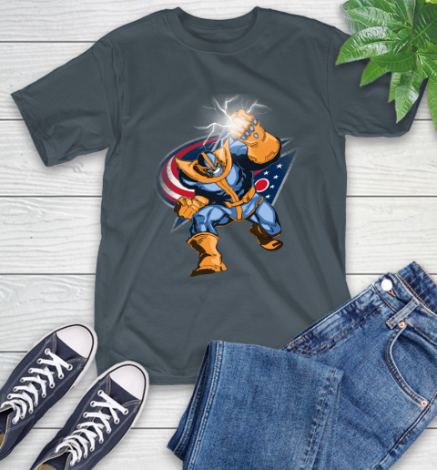 Columbus Blue Jackets NHL Hockey Thanos Avengers Infinity War Marvel T-Shirt 10