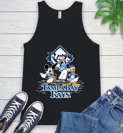MLB Tampa Bay Rays Mickey Mouse Donald Duck Goofy Baseball T Shirt Tank Top