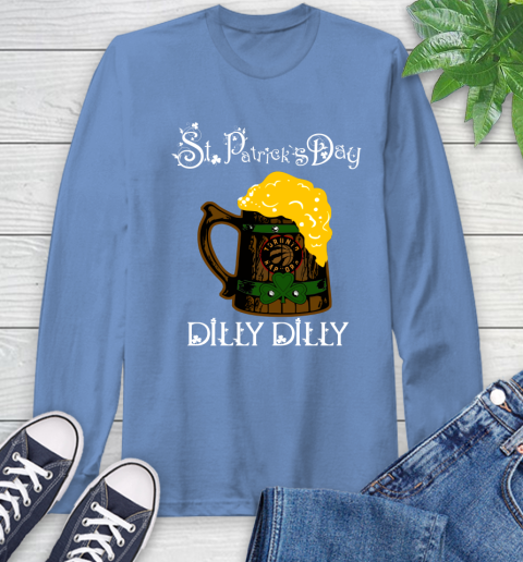 NBA Toronto Raptors St Patrick's Day Dilly Dilly Beer Basketball Sports Long Sleeve T-Shirt 12