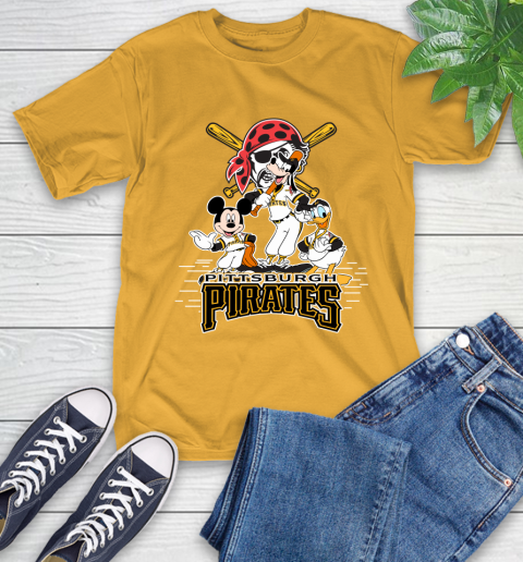 MLB Pittsburgh Pirates Mickey Mouse Donald Duck Goofy Baseball T Shirt T-Shirt 2