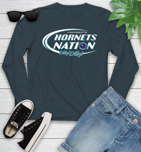 NBA A True Friend Of The Charlotte Hornets Dilly Dilly Basketball Sports Youth Long Sleeve 9