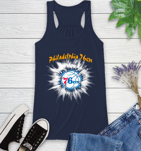 Philadelphia 76ers NBA Basketball Rip Sports Racerback Tank 9
