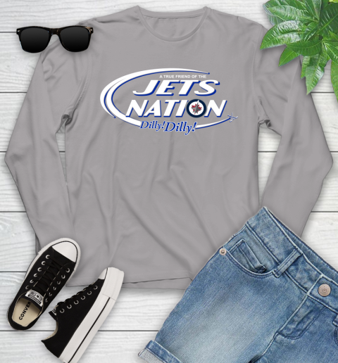 NHL A True Friend Of The Winnipeg Jets Dilly Dilly Hockey Sports Youth Long Sleeve 6 NHL A True Friend Of The Winnipeg Jets Dilly Dilly Hockey Sports Youth Long Sleeve - Image 6