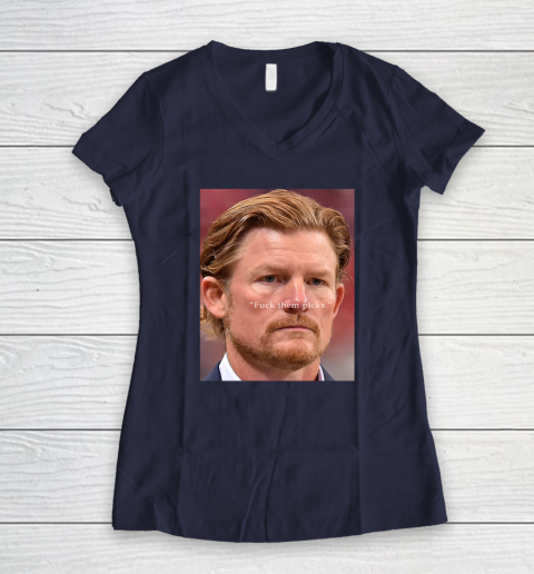 Les Snead Shirt FuckTthem Picks Shirt Women's V-Neck T-Shirt 7