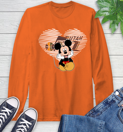 NBA Utah Jazz The Heart Mickey Mouse Disney Basketball Long Sleeve T-Shirt 4
