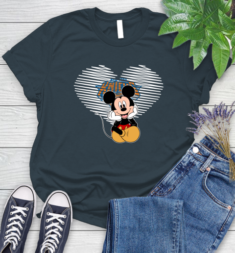NBA New York Knicks The Heart Mickey Mouse Disney Basketball Women's T-Shirt 11