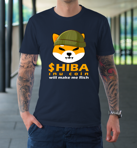 Shiba Will Make Me Rich Vintage Shiba Inu Coin Shiba Army T-Shirt 10