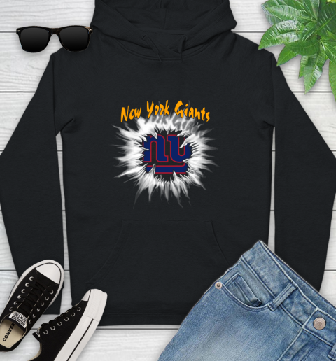 New York Giants NFL Football Adoring Fan Rip Sports Youth Hoodie
