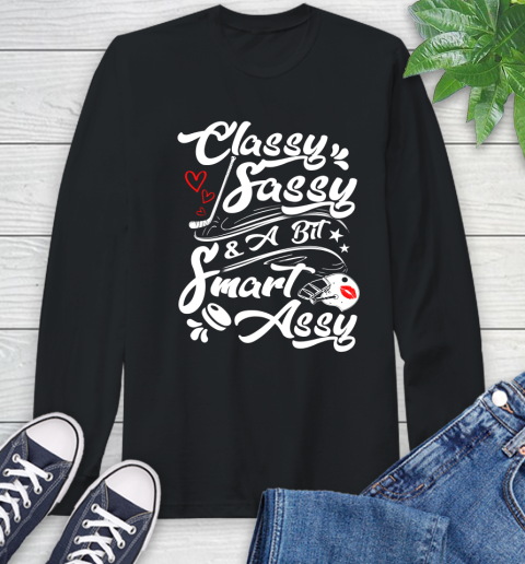 Hockey Classy Sassy Long Sleeve T-Shirt