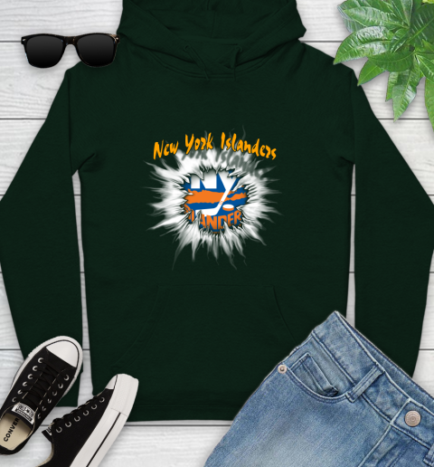 New York Islanders NHL Hockey Adoring Fan Rip Sports Youth Hoodie 14