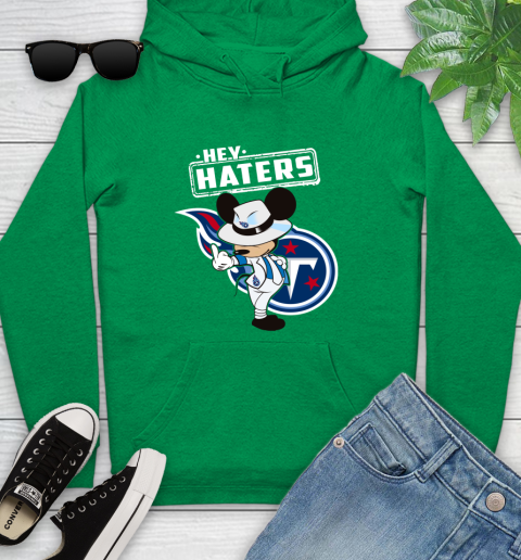 NFL Hey Haters Mickey Football Sports Tennessee Titans Youth Hoodie 9
