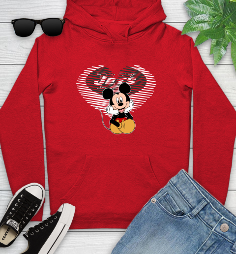 NFL New York Jets The Heart Mickey Mouse Disney Football T Shirt_000 Youth Hoodie 12