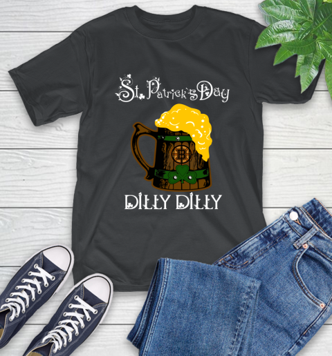 NHL Boston Bruins St Patrick's Day Dilly Dilly Beer Hockey Sports T-Shirt