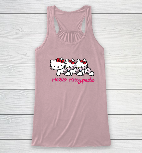 Hello Kittypede The Human Centipede Racerback Tank 4