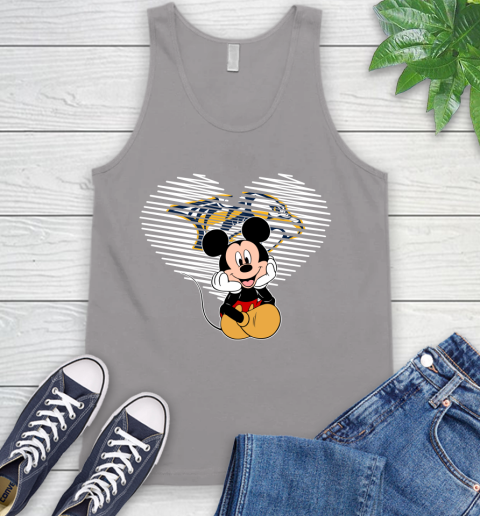 NHL Nashville Predators The Heart Mickey Mouse Disney Hockey Tank Top 3
