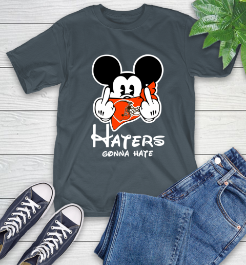 NFL Cleveland Browns Haters Gonna Hate Mickey Mouse Disney Football T Shirt T-Shirt 10