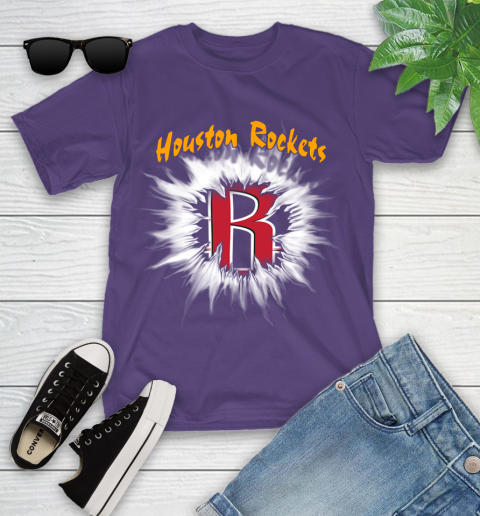 Houston Rockets NBA Basketball Rip Sports Youth T-Shirt 3