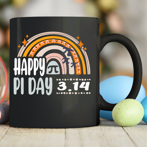 Happy Pi Day Mathematic Math Teacher Gift Leopard Rainbow Ceramic Mug 11oz