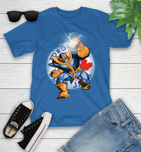 Toronto Blue Jays MLB Baseball Thanos Avengers Infinity War Marvel Youth T-Shirt 12