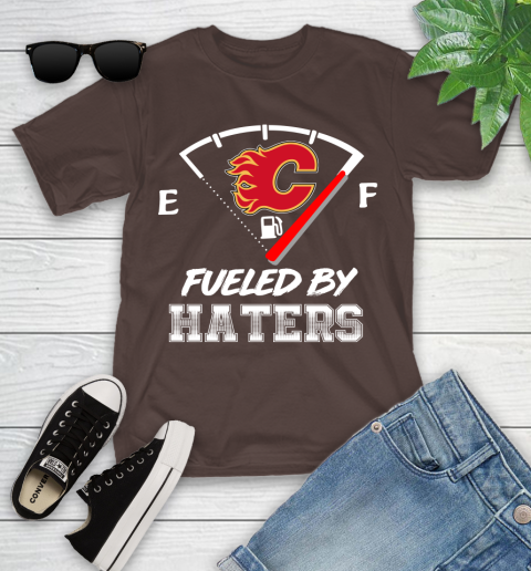 Calgary Flames NHL Hockey Fueled By Haters Sports Youth T-Shirt 7