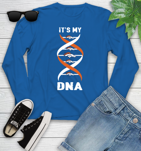 Denver Broncos NFL Football It's My DNA Sports Youth Long Sleeve 10