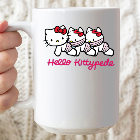 Hello Kittypede The Human Centipede Ceramic Mug 15oz
