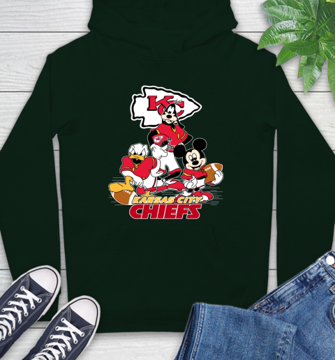 NFL Kansas City Chiefs Mickey Mouse Donald Duck Goofy Football Shirt Hoodie 12
