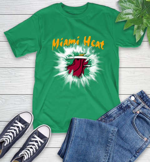 Miami Heat NBA Basketball Rip Sports T-Shirt 7