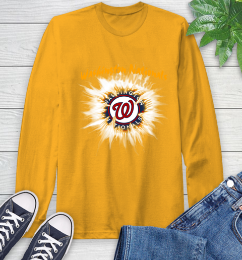 Washington Nationals MLB Baseball Adoring Fan Rip Sports Long Sleeve T-Shirt 2