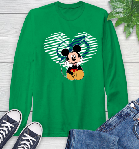 NHL Tampa Bay Lightning The Heart Mickey Mouse Disney Hockey Long Sleeve T-Shirt 8