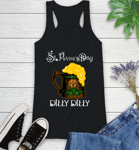NFL Pittsburgh Steelers St Patrick's Day Dilly Dilly Beer Football Sports Racerback Tank