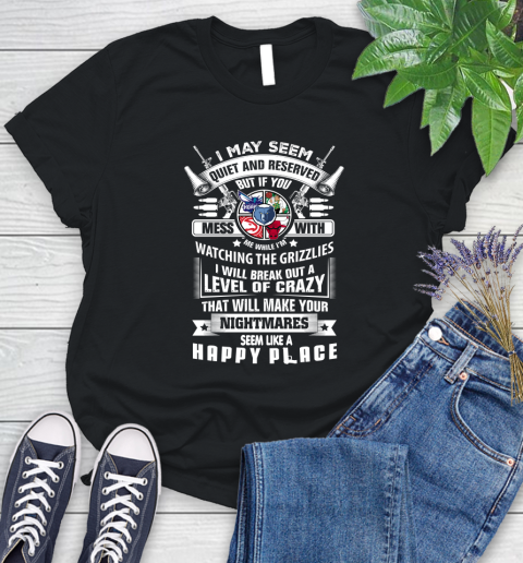 Memphis Grizzlies NBA Basketball Don't Mess With Me While I'm Watching My Team Sports Women's T-Shirt