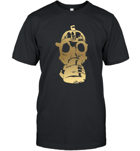 Cool Gold Gas Mask T Shirt T-Shirt
