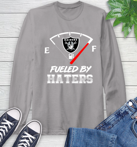 Oakland Raiders NFL Football Fueled By Haters Sports Long Sleeve T-Shirt 6