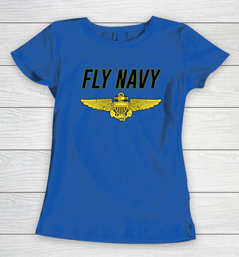 Fly Navy Shirt Pilot Wings Women's T-Shirt 6