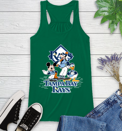 MLB Tampa Bay Rays Mickey Mouse Donald Duck Goofy Baseball T Shirt Racerback Tank 6