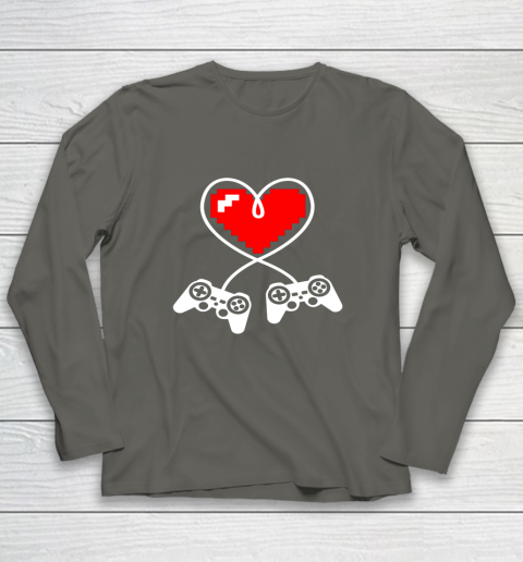 This Is My Valentine Pajama Shirt Gamer Controller Long Sleeve T-Shirt 5