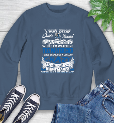 Dallas Mavericks NBA Basketball Don't Mess With Me While I'm Watching My Team Sweatshirt 8