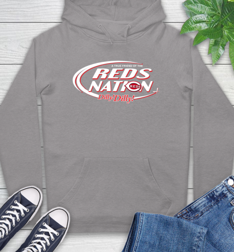 MLB A True Friend Of The Cincinnati Reds Dilly Dilly Baseball Sports Hoodie 6